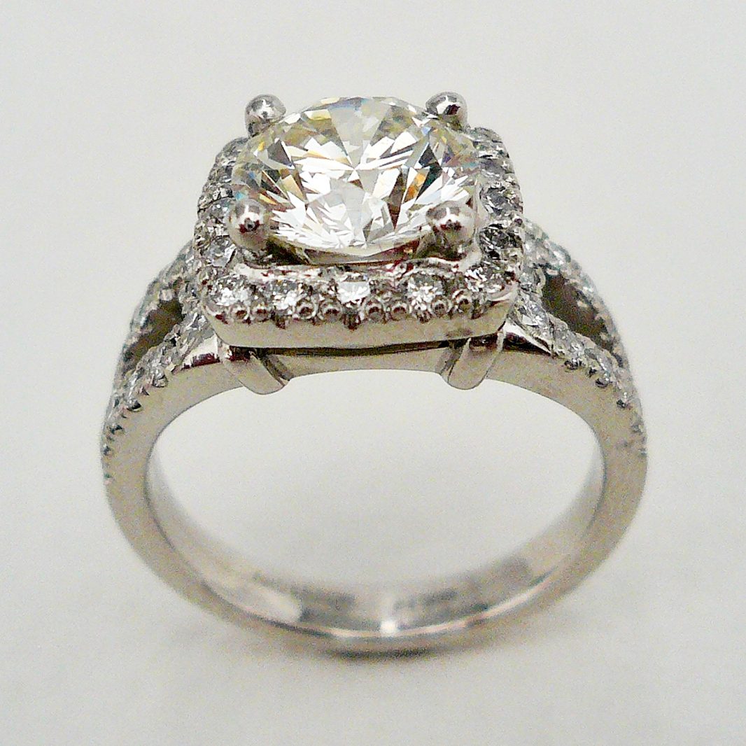 Platinum and Diamond Anniversary Ring