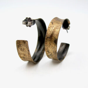 steel jewelry fused with gold