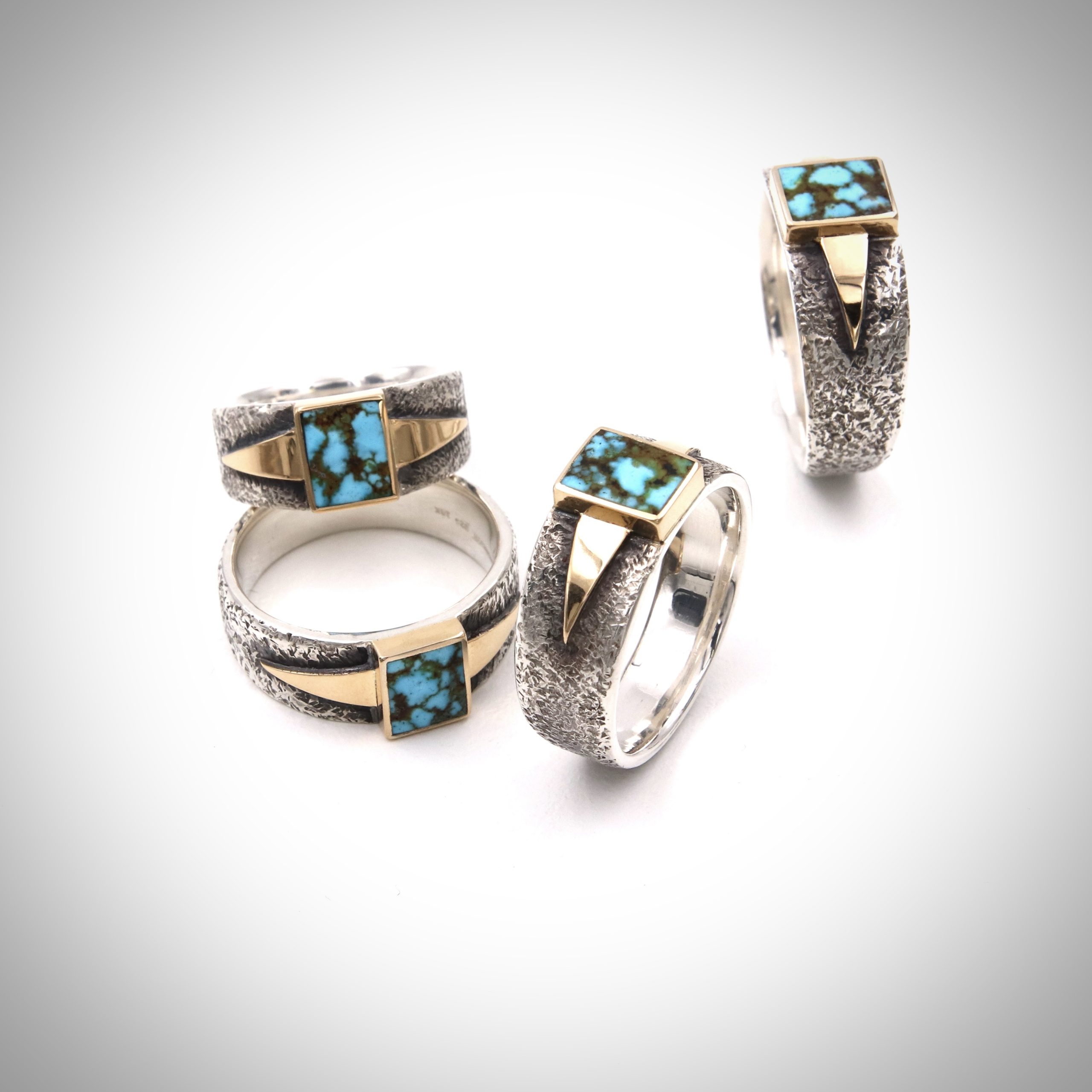 Turquoise and Gold rings