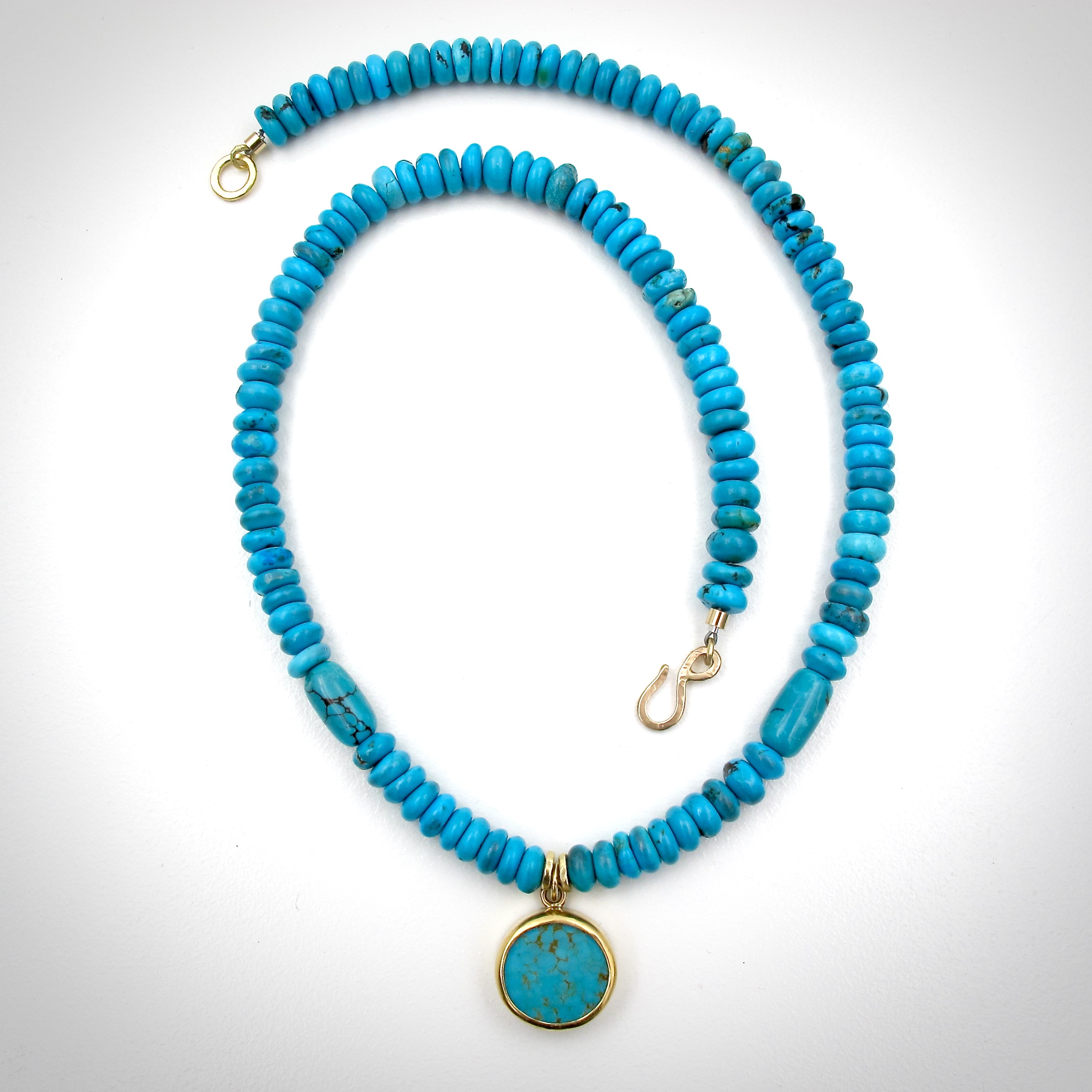 Turquoise, gold, jewelry, necklace