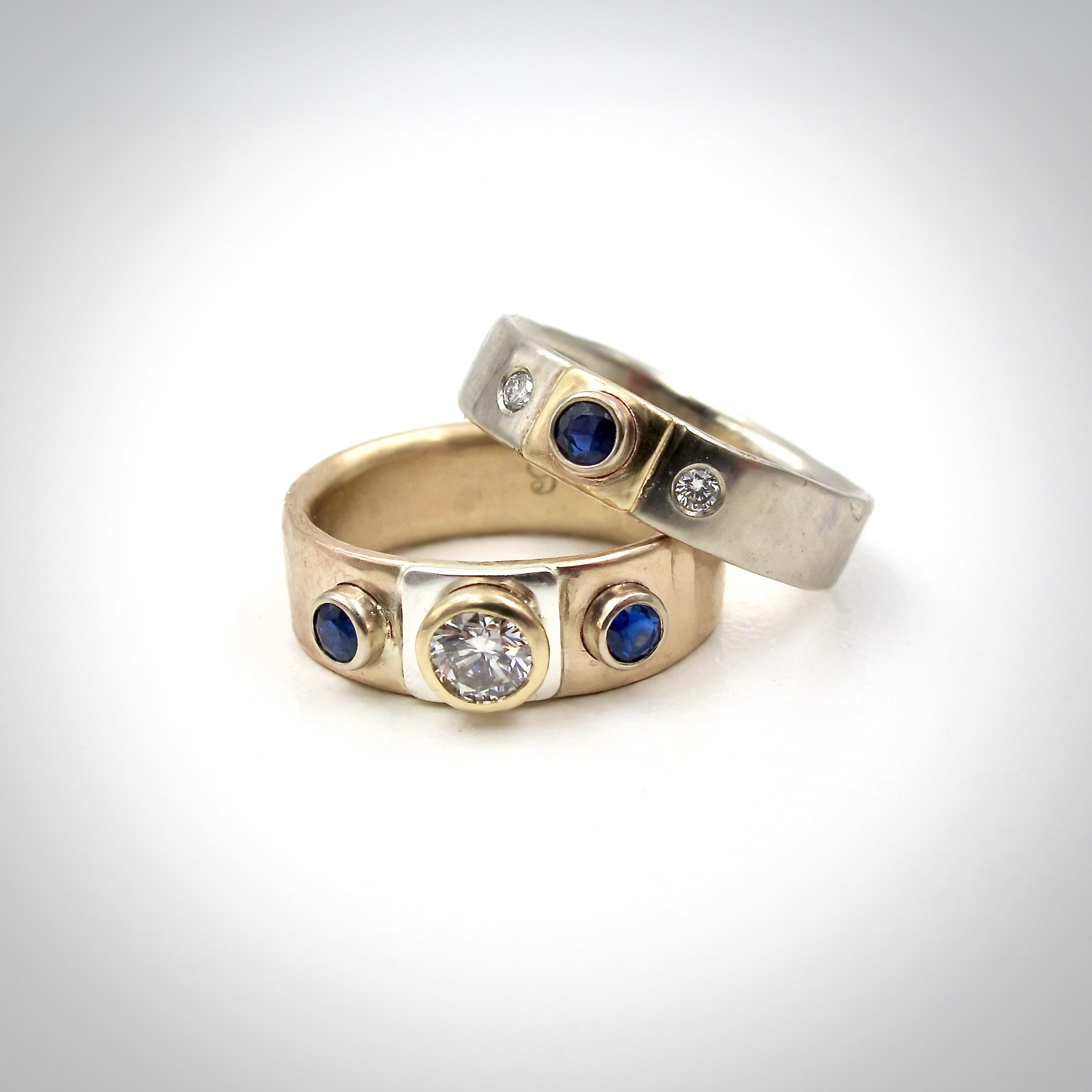 gold, silver, ring, sapphire, diamond, white gold, mixed gold, jewelry