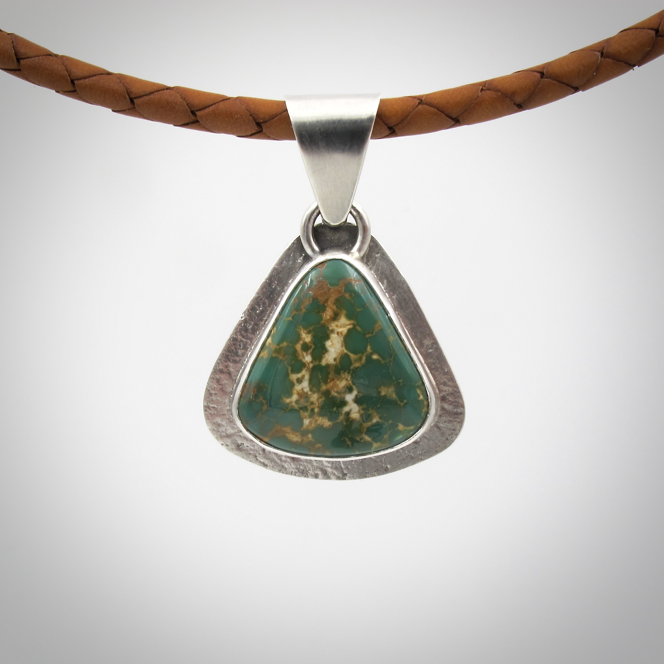 turquoise, Montezuma turquoise, necklace, leather and turquoise necklace, silver and turquoise, necklace, jewelry