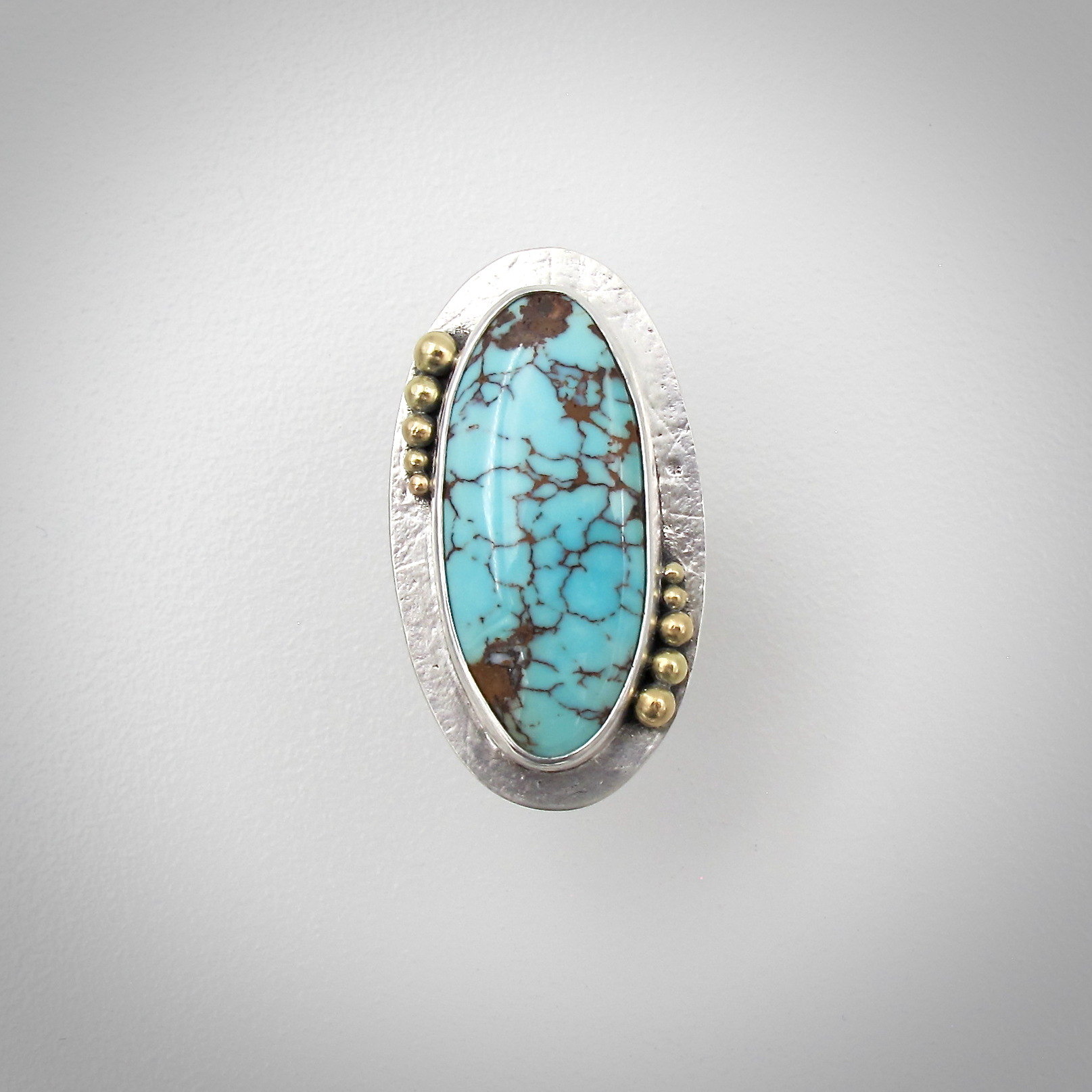 turquoise, turquoise ring, Godber-Burnham turquoise, sterling silver, ring